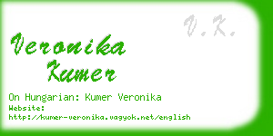 veronika kumer business card
